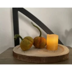 2er-Set kleine gefilzte Kürbisse mit den Stillen – handgemachte Herbstdeko aus Wollfilz, ca. 5 × 6 cm groß