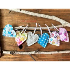 6er-Set kleine Herzchen bunt