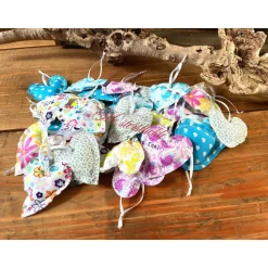 6er-Set kleine Herzchen bunt