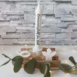 Erstkommunion Geschenkset – Handgemachte Deko & Kerze zur Kommunion