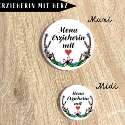 Erzieherin mit Herz *Individualisierbar* Button
