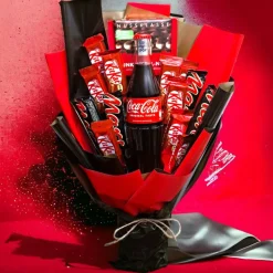 Essbarer Blumenstrauß - CocaCola, Kit-Kat,Mars, Ritter-Sport