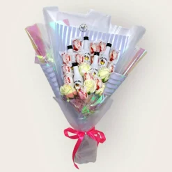 Essbarer Blumenstrauß - Malibu - Raffaello - Seifen Rosen