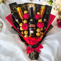 Essbarer Genussstrauß mit Baileys, Ferrero Rocher – Exklusives Geschenk