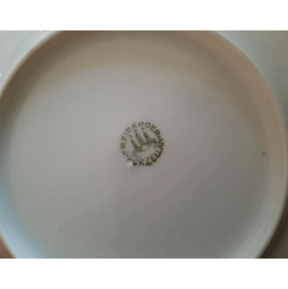 Etagere 3 teilig Vintage Freiberger Porzellan Tischdeko Servierteller