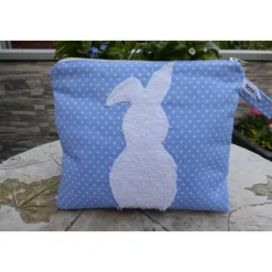 Etui Albino-Hase, Kosmetiktäschchen, Unikat