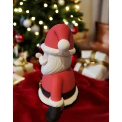 Exklusive 3D-gedruckte Santa Claus Figur (15cm / 25cm) - Nachhaltige PLA Weihnachtsdekoration - Modernes Weihnachtsgesch