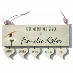 exklusives Haustürschild, einzigartiges Holzschild, einmaliges Familienschild, dekoratives Eingangsschild mit Name, handgemachtes Willkommensschild, Familiengeschenk