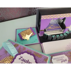 Explosionsbox orientalische Nacht, für ein Ticket ins Musical, Geschenkidee, besondere Geschenkverpackung