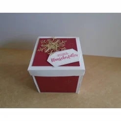 Explosionsbox zu  Weihnachten, Geldgeschenk, Explosionsboxen, Verpackung,Weihnachtsgeschenk, Geldgeschenk, Weihnachten,Frau,Mann.Explosionsbox,Weihnachten,