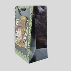 Extravagante Geschenktasche mit 3D-Motiv im Gründerzeitstil