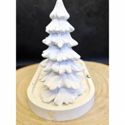 Fabelhaftes Tablett mit Tannenbaum und glänzendem Silbereffekt - Weihnachtsdekoration für jeden Anlass