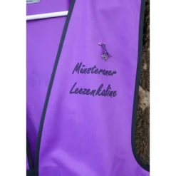 Fahrradweste MÜNSTERANER LEEZENKALINE mit reflektierenden Streifen pfiffig bedruckt. Sicher Fahrrad fahren in Münster..