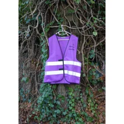 Fahrradweste MÜNSTERANER LEEZENKALINE mit reflektierenden Streifen pfiffig bedruckt. Sicher Fahrrad fahren in Münster..