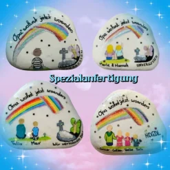 Familienstein - Wohnt jetzt woanders  - Ein einzigartiger, individueller Trauerstein