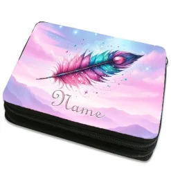 Feder Federmäppchen inkl. Inhalt mit Name / personalisierbar