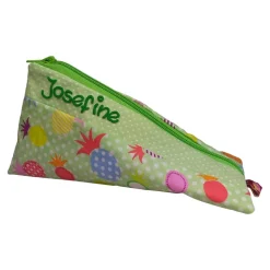 Federmäppchen Ananas grün mit Namen personalisiert Mäppchen Schulmäppchen Schlamperle Brillenetui Schlampermäppchen