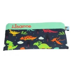 Federmäppchen Dinosaurier mit Namen personalisiert Mäppchen Schulmäppchen Schlamperle Brillenetui Schlamperle Organizer