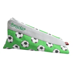 Federmäppchen Fussball grün mit Namen personalisiert Mäppchen Schulmäppchen Schlamperle Brillenetui Schlampermäppchen