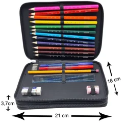 Federmäppchen inkl. Inhalt Motiv Fee mit Name / personalisierbar / Seifenblasen