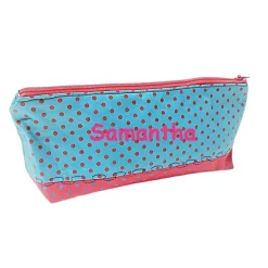 Federmäppchen, Kosmetiktasche gepunktet