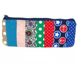 Federmäppchen kunterbunt Patchwork Stil Stifteetui Universaltäschchen Schulanfang Kosmetiktasche, by BuntMixxDESIGN