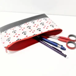 Federmäppchen maritim, Mäppchen mit Kunstleder