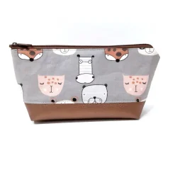 Federmäppchen personalisiert, Schlampermäppchen mit Namen "Zootiere"