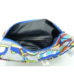 Federmäppchen, Schlampermäppchen, Stiftetasche mit Gummiband und Schuhen als Stoffmotiv