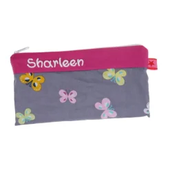 Federmäppchen Schmetterling mit Namen personalisiert Mäppchen Schulmäppchen Schlamperle Brillenetui Schlamperle