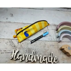 Federmäppchen Sendung mit der Maus gelb– Mäppchen & Stiftetasche in 2 Größen aus Softshe