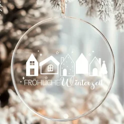 Fensterbild fröhliche Winterzeit Weihnachtsdekoration Sticker Aufkleber 2 Farben 3 Größen auch in XXL