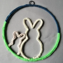 Fensterbild Hasen Deko! 2 verschiedene Stück mit Öse zum Aufhängen!