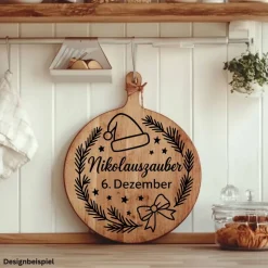 Fensterbild Kranz Aufkleber 6.Dezember Nikolaustag | Winterzeit Deko Adventzeit und Nikolaus , Exklusiv