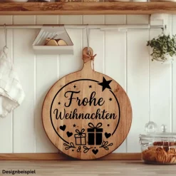 Fensterbild Kranz Aufkleber Frohe Weihnachten Geschenk | Winterzeit Deko für Advent und Weihnachten, Exklusiv