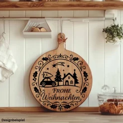 Fensterbild Kranz Aufkleber Frohe Weihnachten | Winterzeit Deko für Advent und Weihnachten, Exklusiv