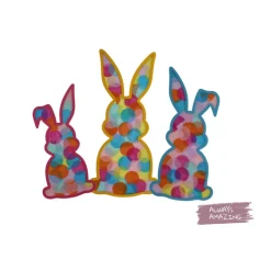 Fensterbild Osterhasen Bastelset | Fensterbilder aus Transparentpapier | Basteln mit Transparentpapier