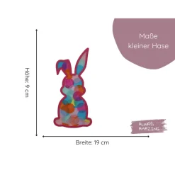 Fensterbild Osterhasen Bastelset | Fensterbilder aus Transparentpapier | Basteln mit Transparentpapier