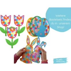 Fensterbild Schmetterlinge Bastelset | Fensterbilder aus Transparentpapier | Schmetterlinge basteln