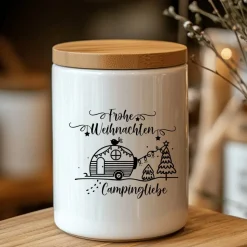 Fensterbild Weihnachten Campingliebe Weihnachtsdekoration Sticker Aufkleber 2 Farben 3 Größen