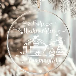 Fensterbild Weihnachten Campingliebe Weihnachtsdekoration Sticker Aufkleber 2 Farben 3 Größen