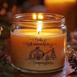 Fensterbild Weihnachten Campingliebe Weihnachtsdekoration Sticker Aufkleber 2 Farben 3 Größen