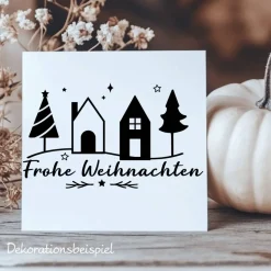 Fensterbild Weihnachtsdekoration Sticker Aufkleber 2 Farben 3 Größen auch in XXL Deko