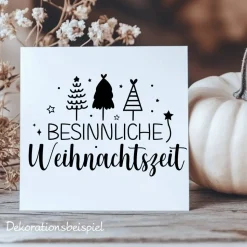 Fensterbild Weihnachtsdekoration Sticker Aufkleber 2 Farben 3 Größen auch in XXL Deko