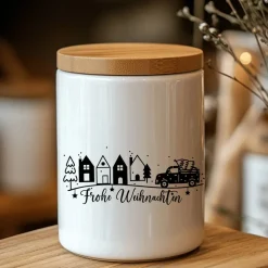 Fensterbild Weihnachtsszene Weihnachtsdekoration Sticker Aufkleber 2 Farben 3 Größen auch in XXL