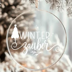 Fensterbild Winterzauber Weihnachtsdekoration Sticker Aufkleber 2 Farben 3 Größen auch in XXL Deko