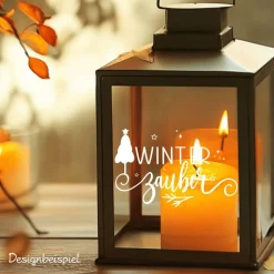 Fensterbild Winterzauber Weihnachtsdekoration Sticker Aufkleber 2 Farben 3 Größen auch in XXL Deko
