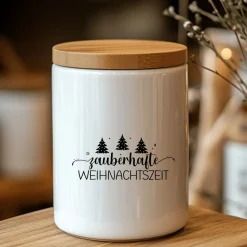 Fensterbild zauberhafte Weihnachtszeit Weihnachtsdekoration Sticker Aufkleber 2 Farben 3 Größen auch in XXL Deko