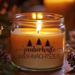 Fensterbild zauberhafte Weihnachtszeit Weihnachtsdekoration Sticker Aufkleber 2 Farben 3 Größen auch in XXL Deko