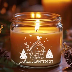 Fensterdeko Advent schöne Winterzeit Fensterbild Weihnachtsdekoration Sticker Weihnacht 2 Farben 3 Größen